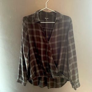 Madewell cross front top / Size M